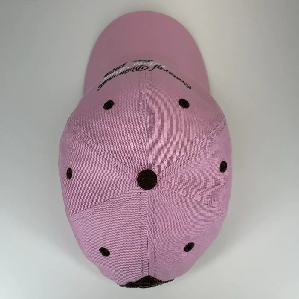 Crater of Diamonds State Park Hat Women Pink Brown Adjustable Strap Baseball Cap
